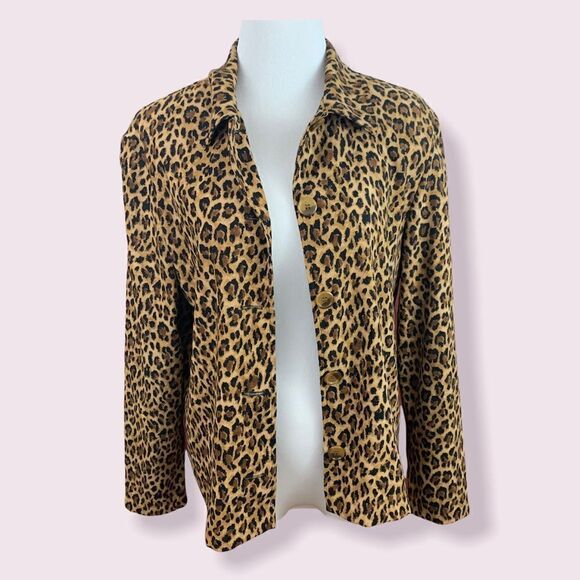Vintage Briggs New York cheetah/ leopard Shacket - Picture 4 of 8